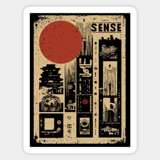 SENSE – Minimalist Emotion & Awareness Poster Magnet